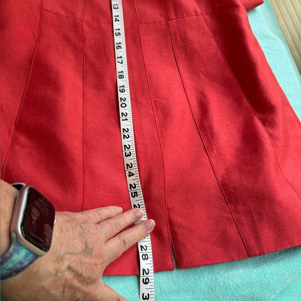 Banana Republic Orange Zip Up Suit Dress Jacket size XS Petite - Picture 13 of 16
